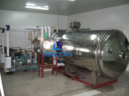 China Secador de gelo da eficiência elevada grande, máquina de fruto liofilizada 50sqm 500kgs fornecedor