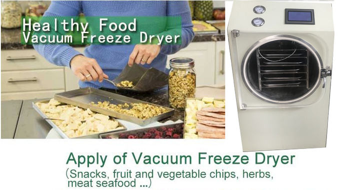 do abacaxi pequeno barato do coco da transformação de produtos alimentares de 0.6sqm 6-8kg máquina do secador de congelação de Chips Dehydrator mini